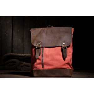 KA11 VINTAGE TAR 2™  Canvas und Leder  Damen Rucksack auch als Umhängetasche Schultertasche